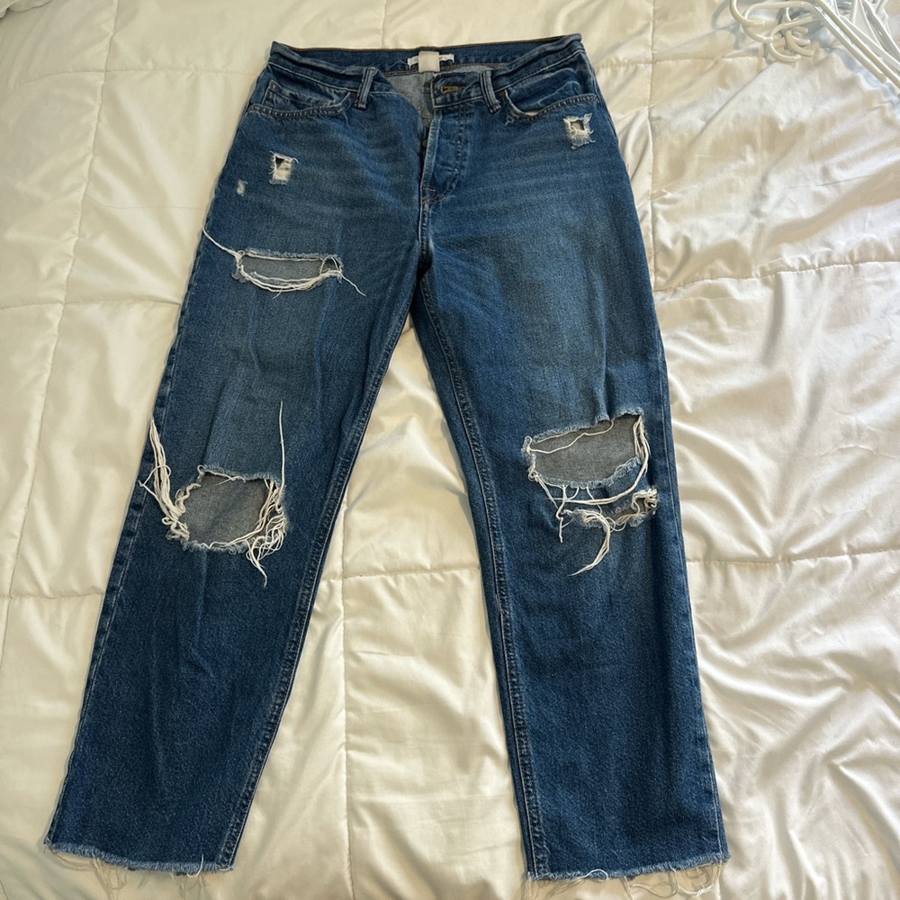 Distressed Blue Jeans for Women